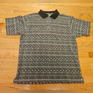 Vintage Weathered Dye Crossings Mens Polo Shirt Size XL